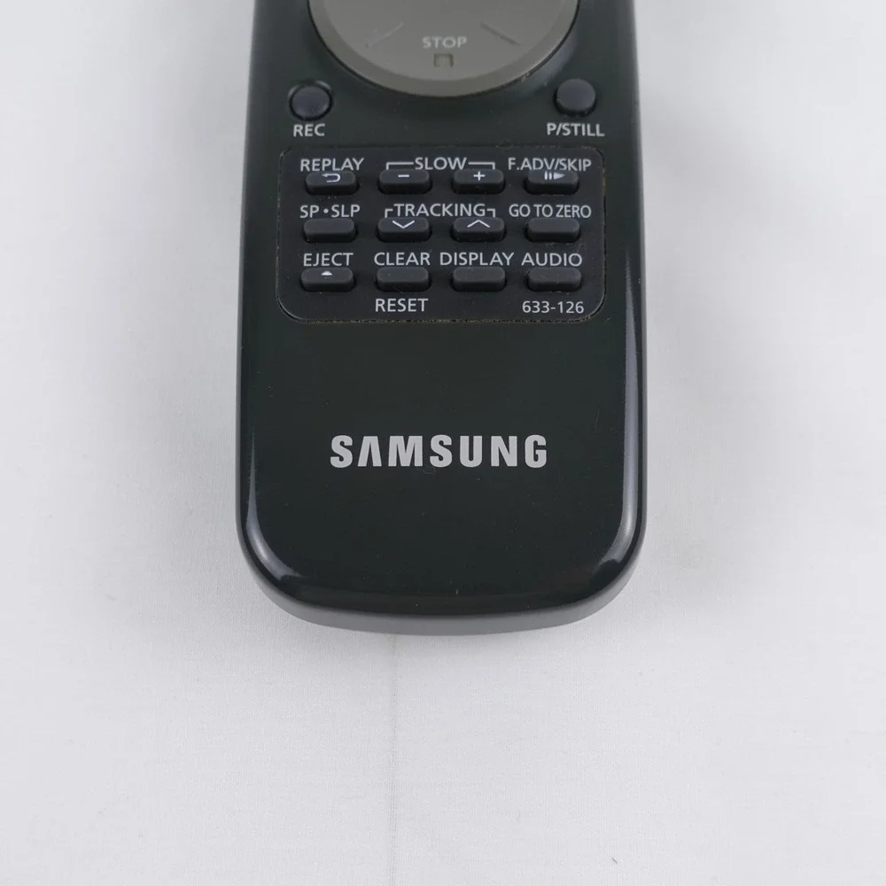 Samsung 633-126 Factory Original VCR Remote VR3706, VR8756, VR8707, VR4607